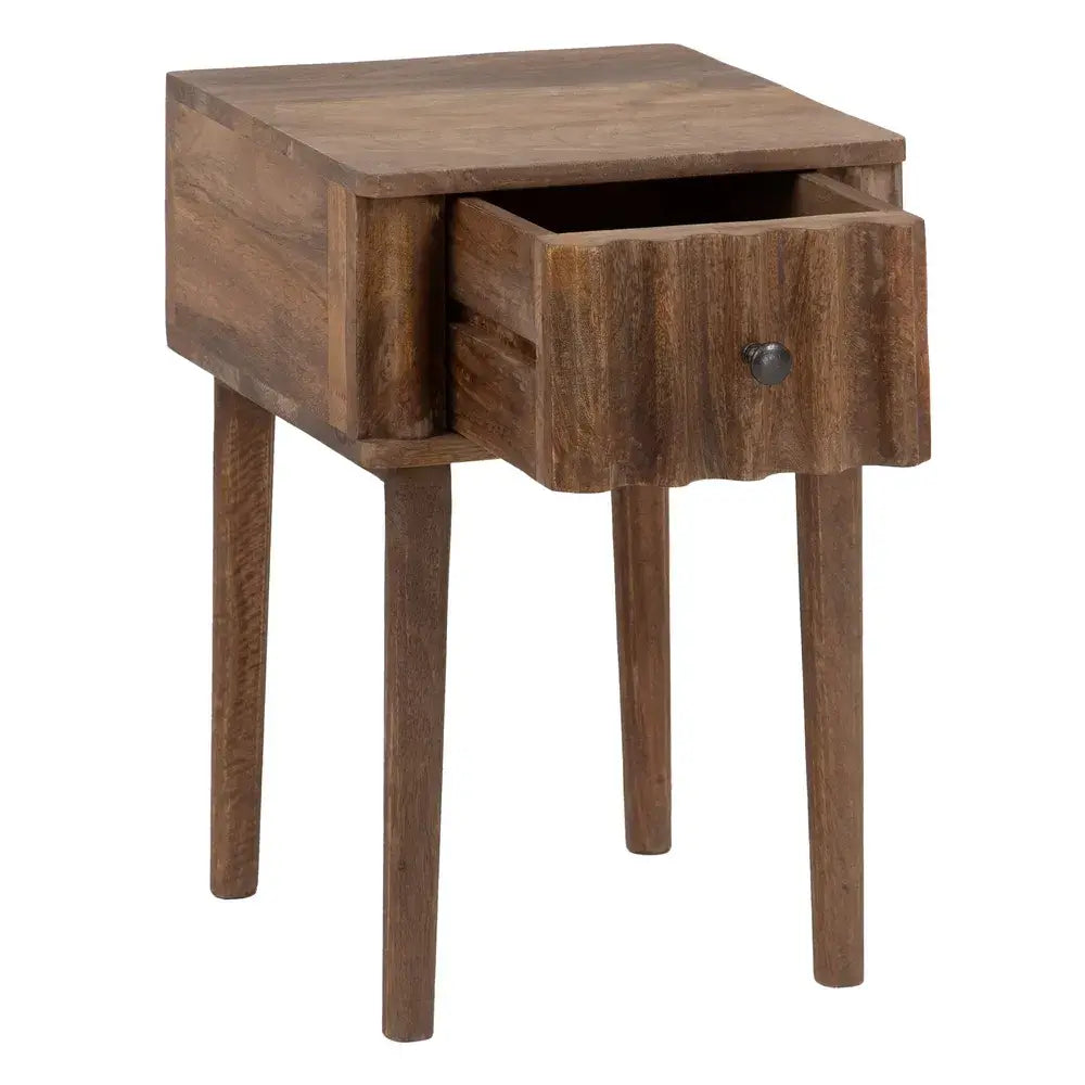 Noptiera maro din lemn 38 cm Oda Denzzo - Poetic Store
