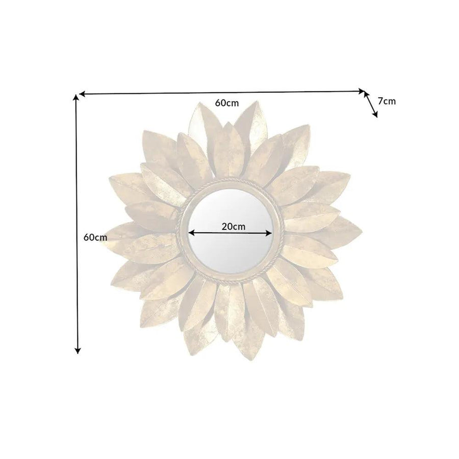 Oglinda gold din fier Sunflower 60 cm Invicta Interior7