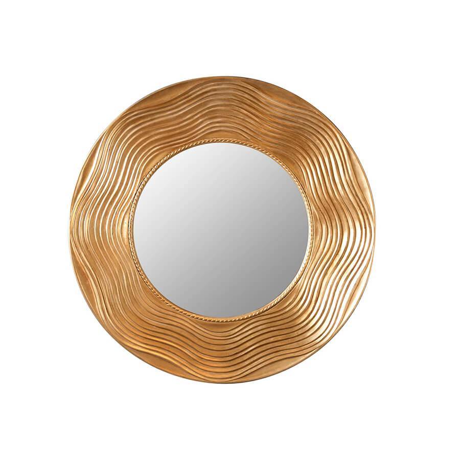 Oglinda gold din lemn Circle Invicta Interior1