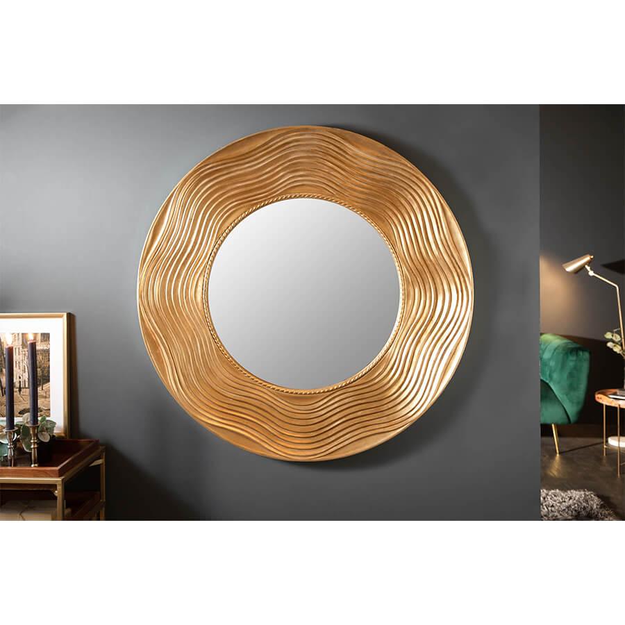 Oglinda gold din lemn Circle Invicta Interior2