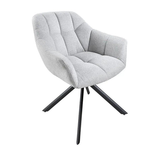 Scaun dining rotativ gri deschis Papillon Invicta Interior