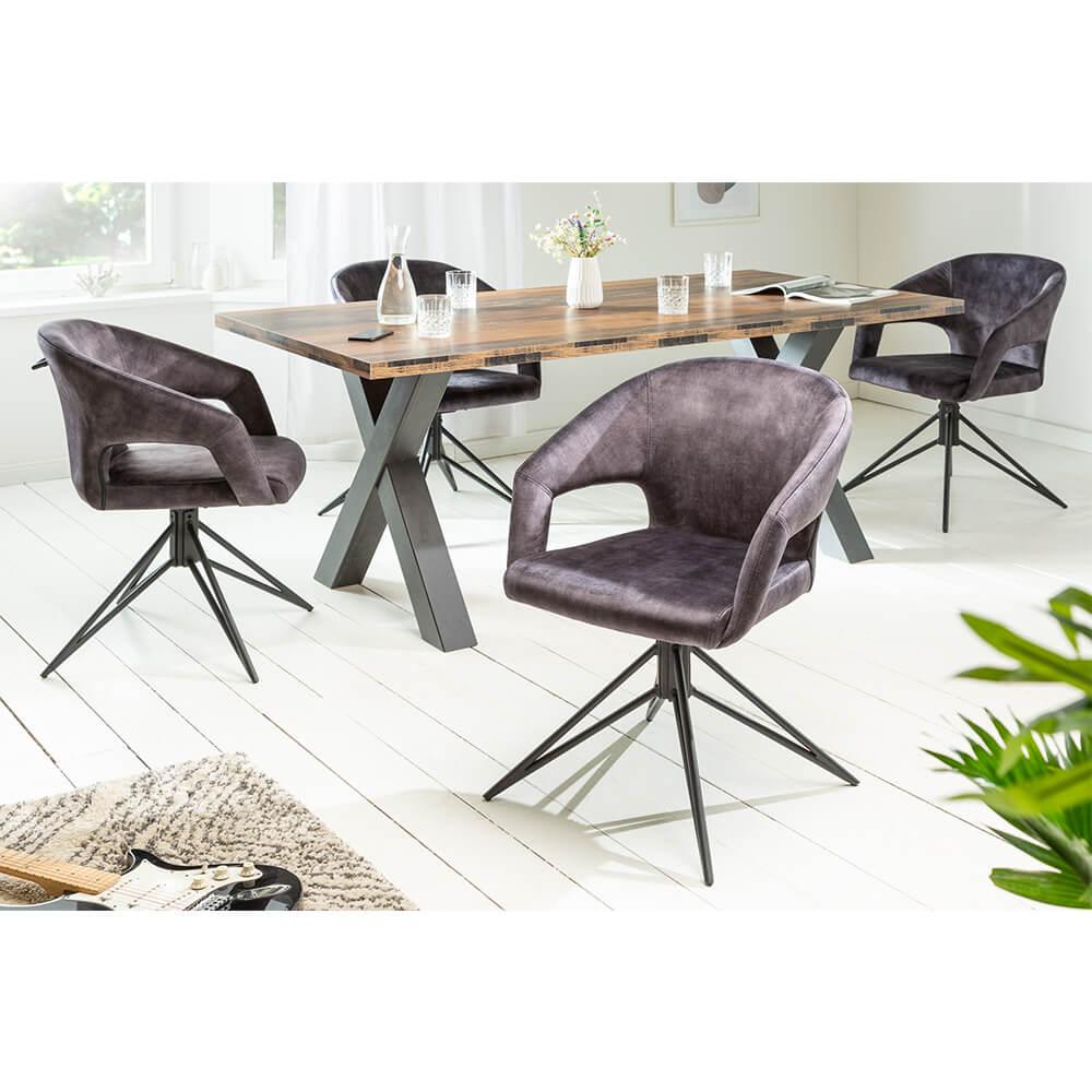 Scaun-rotativ-gri-din-catifea-Eternity-Invicta-Interior-3