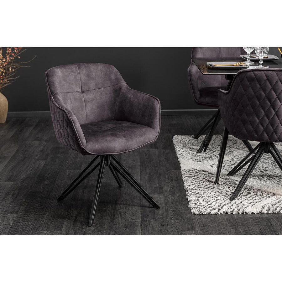 Scaun-rotativ-gri-din-catifea-Euphoria-Invicta-Interior-2