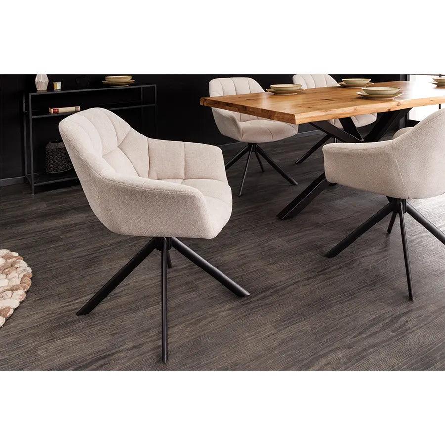 Scaun dining bej Papillon Invicta Interior - Poetic Store