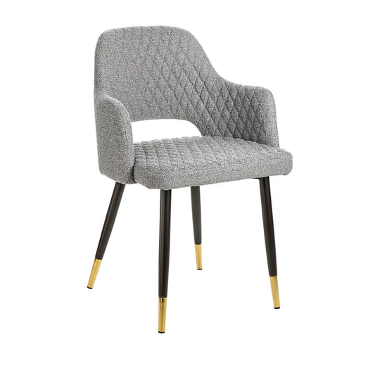 Scaun dining gri din poliester Paris Invicta Interior - Poetic Store