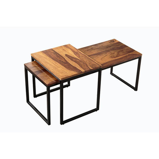 Set de 2 masute de cafea din lemn Elements Invicta Interior2