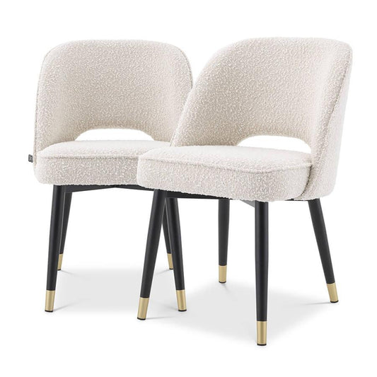 Set de 2 scaune dining albe Cliff Eichholtz1