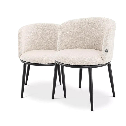 Set de 2 scaune dining albe Filmore Eichholtz - Poetic Store