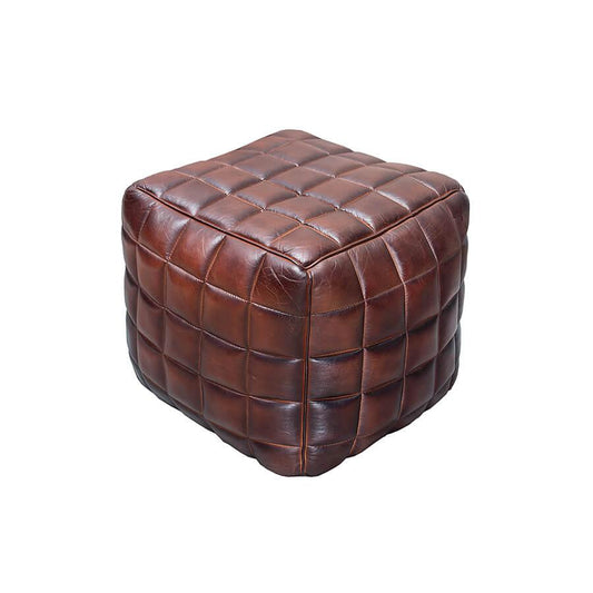 Taburet maro din piele Rider Invicta Interior1