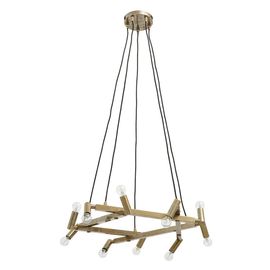 Candelabru din alama cu 10 becuri Chandelier Nordal
