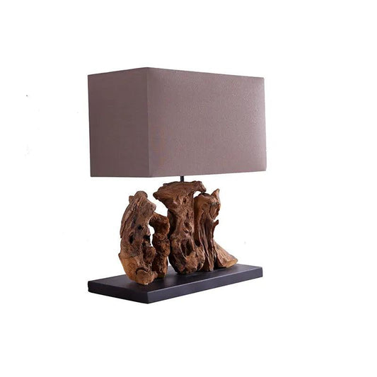 Veioza maro din lemn Aragon Invicta Interior - Poetic Store