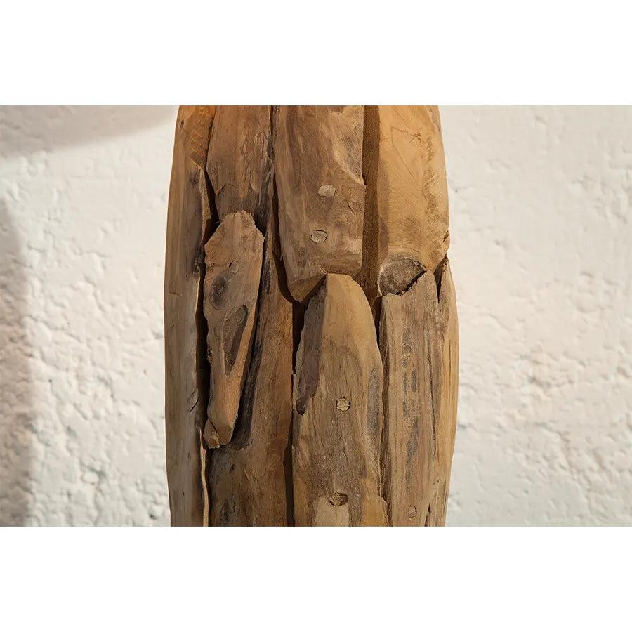 Veioza maro din lemn Roots II Invicta Interior - Poetic Store