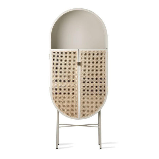 Dulapior gri deschis din lemn de mango Retro HK Living